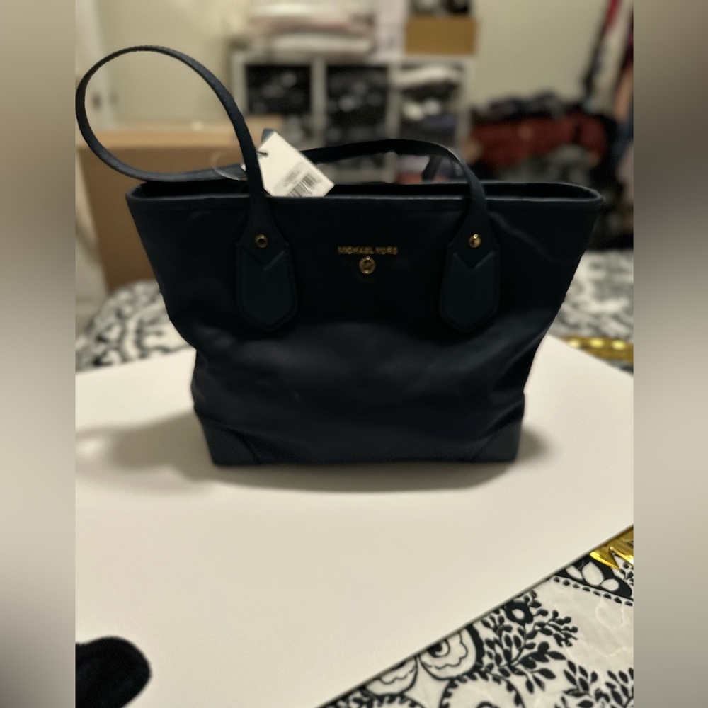 Michael Kors Navy Tote Bag with Handles